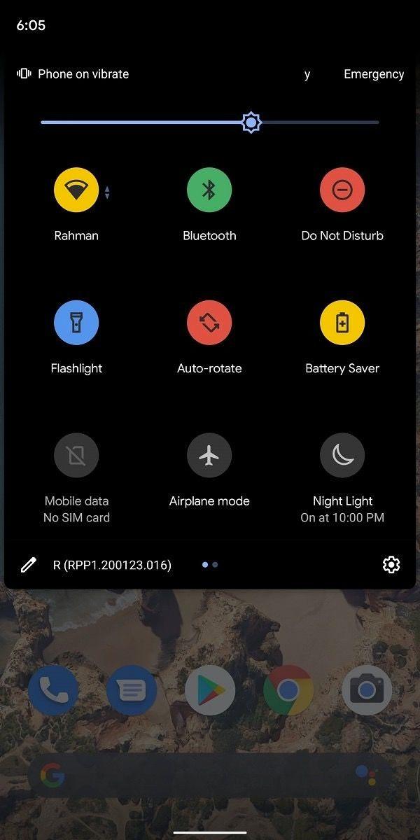 Android 11通知栏隐藏改动曝光：快捷开关可以换装彩色图标