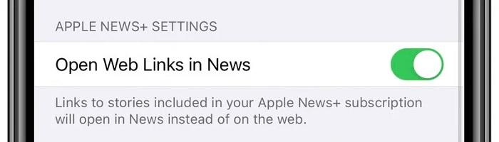 iOS 14可在点击网页文章链接时跳转至Apple News客户端