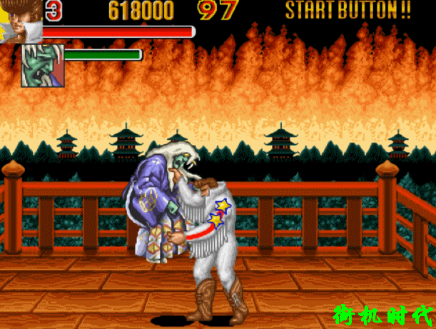 街機(jī)游戲中的“安泰之死”，滿血BOSS被活活扼死在空中