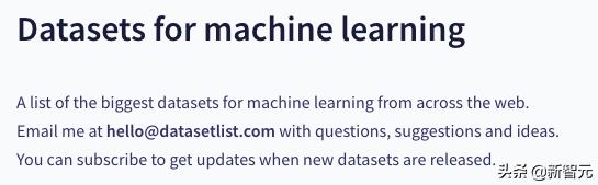 收藏：全网最大机器学习数据集，视觉、NLP、音频都在这了