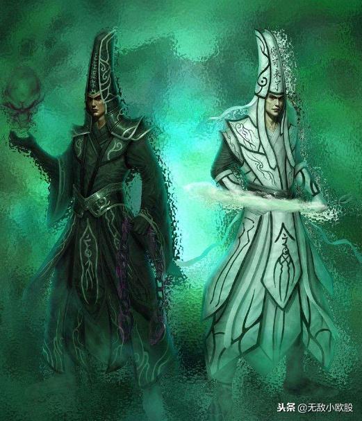 指在迷信传说中,阎王手下的两个鬼卒,一个长着牛头,一个长着马头,比喻