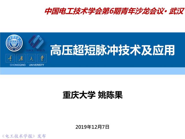 前沿技术报告｜重庆大学姚陈果教授：高压超短脉冲技术及应用
