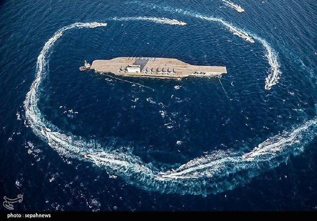 如何击沉“美国航母”？伊朗革命卫队放出照片：脑洞清奇匪夷所思