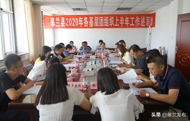 皋兰团县委召开2020年上半年全县共青团工作述职评议会