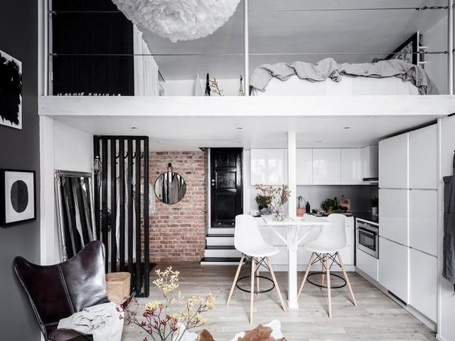 35平loft，凭一点住出了豪宅的精致