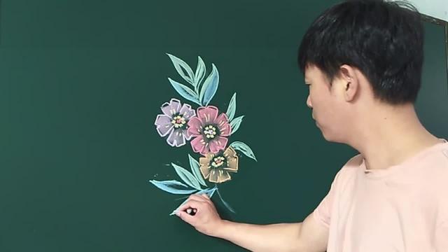 黑板报设计图案大全花