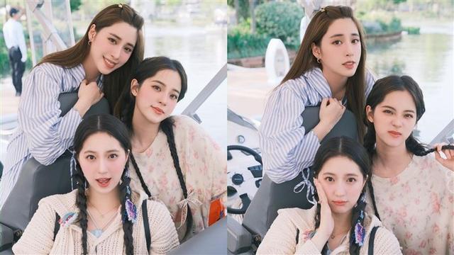 Ouyang Long Family Tour! Photos of Ouyang Nana's 3 sisters in the same ...