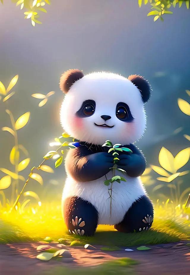 Share pictures, the national treasure panda, cute and cute. Mischievous ...