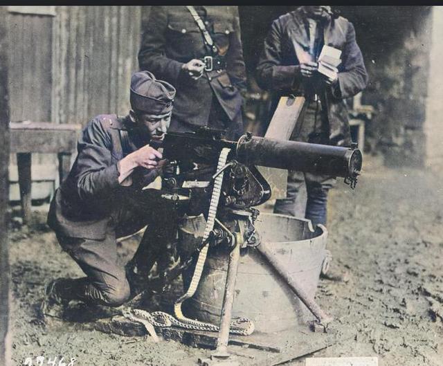 The Classic Design Of The Old Water Tank, The Us Browning M1917 Water 