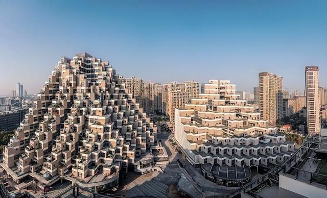 Wonderful architecture in Kunshan, looks like a pyramid, full of ...