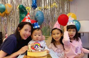 蔡少芬儿子1岁了，发文称张晋很幸福：家中不止他一个男人了
