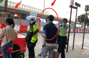 一视同仁！TVB人气夫妇闹市中违泊红跑车，当众被开罚单兼拖车