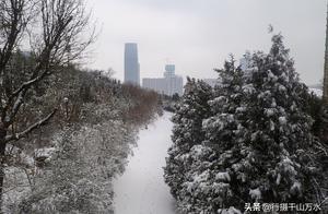 Jinan snowed, boat takes new city of Jinan the eastpart part, take the beautiful scenery after you w