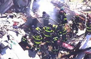 美国巴尔的摩市燃气爆炸 三户民宅被摧毁致1死6伤