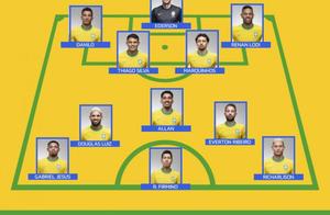 巴西vs委内瑞拉首发：热苏斯、菲尔米诺先发，弟媳、埃德森出战
