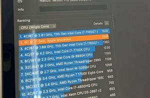 M1芯片的MacBook Pro跑分曝光：Cinebench多核得分7508分