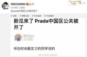 PRADA中国区公关因郑爽代言问题被总部开除 官方暂未做出回