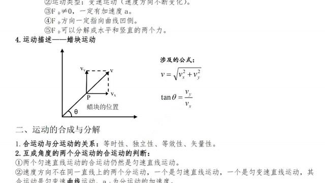 高二物理必修二知识点