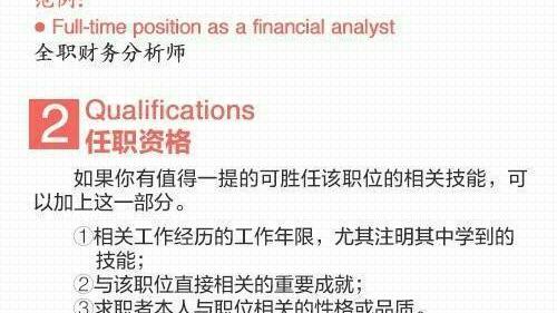 英文简历