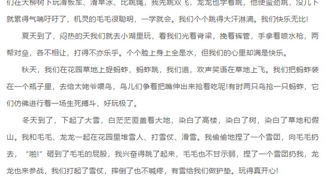 主题我的乐园四年级作文