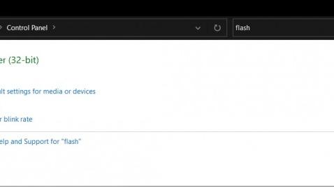 win10控制面板里面没有flash设置