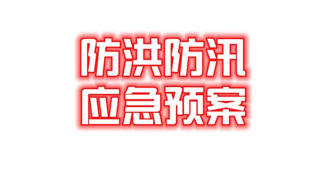 防洪防汛应急预案