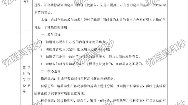 高一物理教案通用