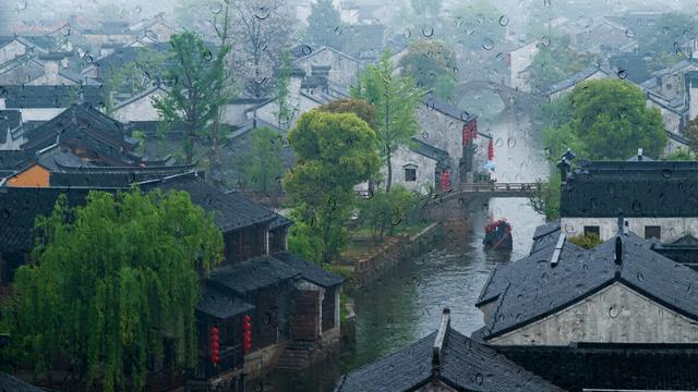 有山水小船落花大雁的古诗