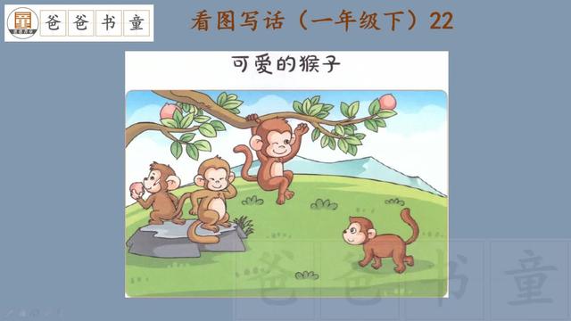 环保志愿者小猴子看图写话