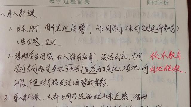 语文听课记录及评析