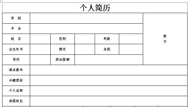 简历名称填什么好