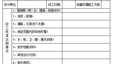 工程竣工报告通用