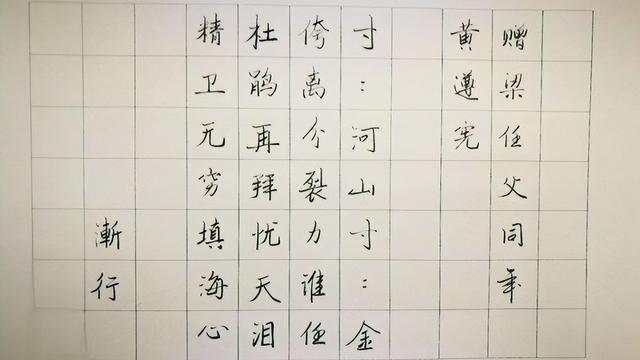 描写写毛笔字的动作优美句子