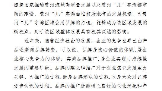 关于品牌推广方案