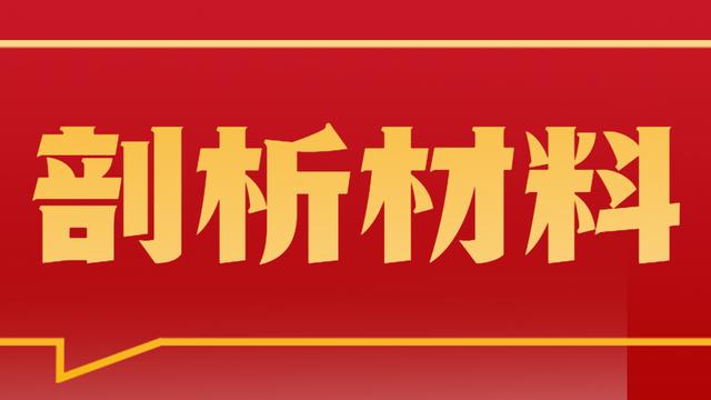 作风整顿个人剖析材料大全