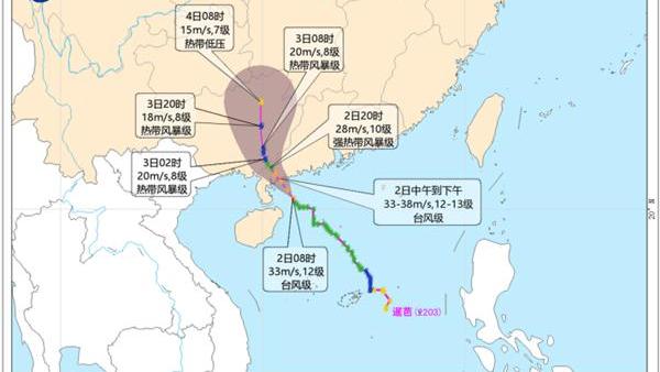 深圳台风预警通知