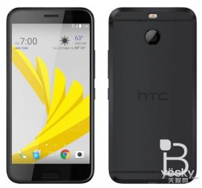 HTC Bolt灰黑色版3D渲染实体线指纹验证Home键