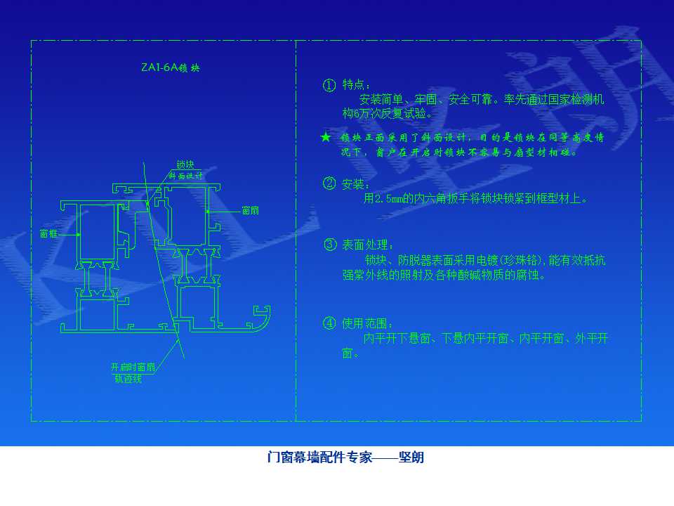 铝合金门窗基础知识（坚朗门窗内部资料）