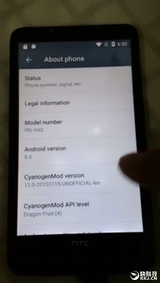 一代神机HTCHD2取得成功刷入Android6.0
