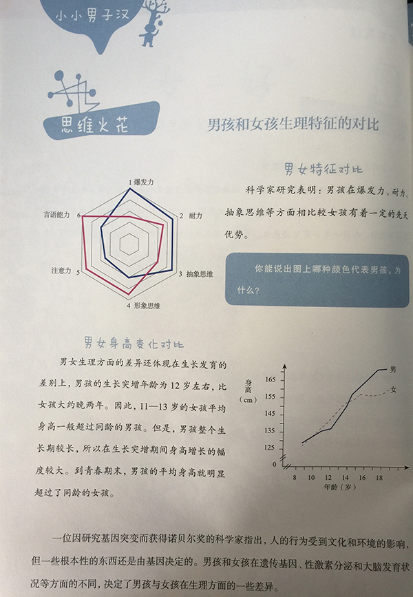 全国首本小学男生性别教材在上海使用，教给男孩勇气和担当