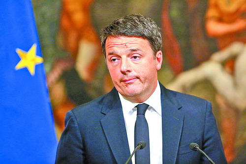 意大利否决修宪 总理伦齐宣布辞职
