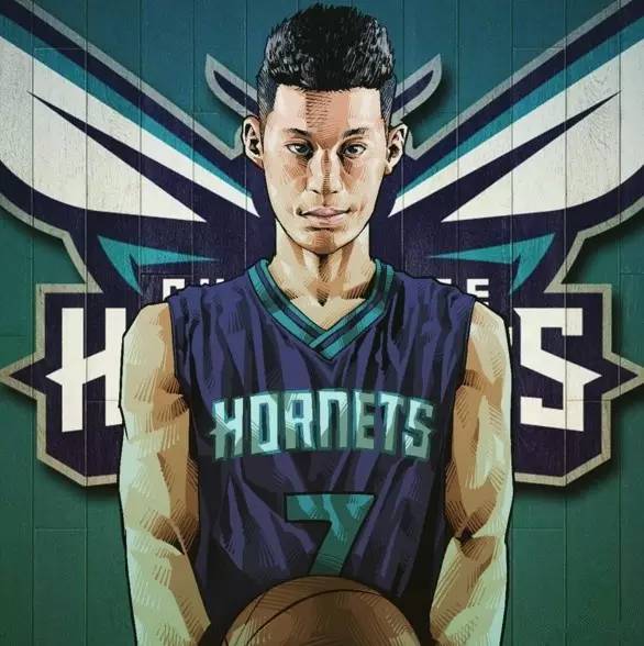 球星|知名国内插画家遇上仙道头林书豪,除了帅还是帅!