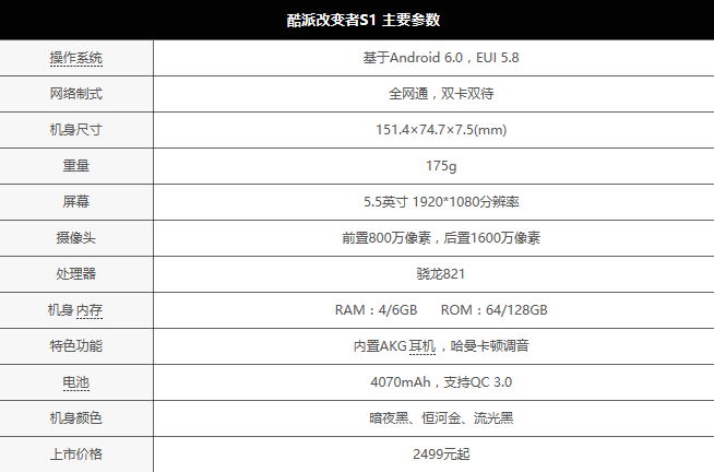 酷派COOL S1：最具性价比高旗舰级