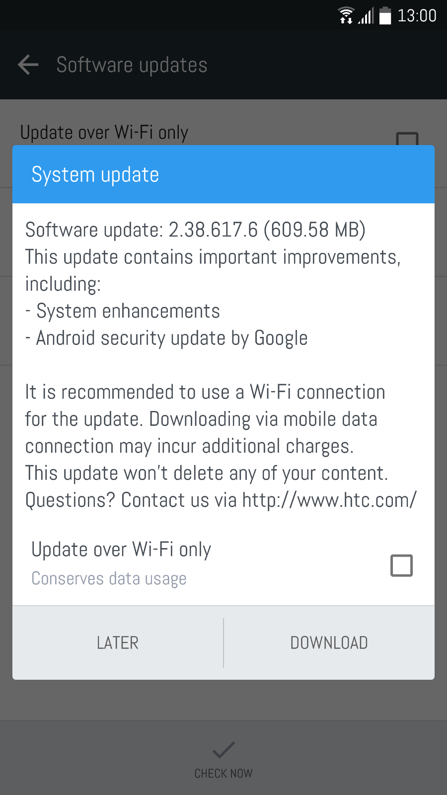 开启版HTC 10得到 新的手机软件 升级固定件2.38.617.6