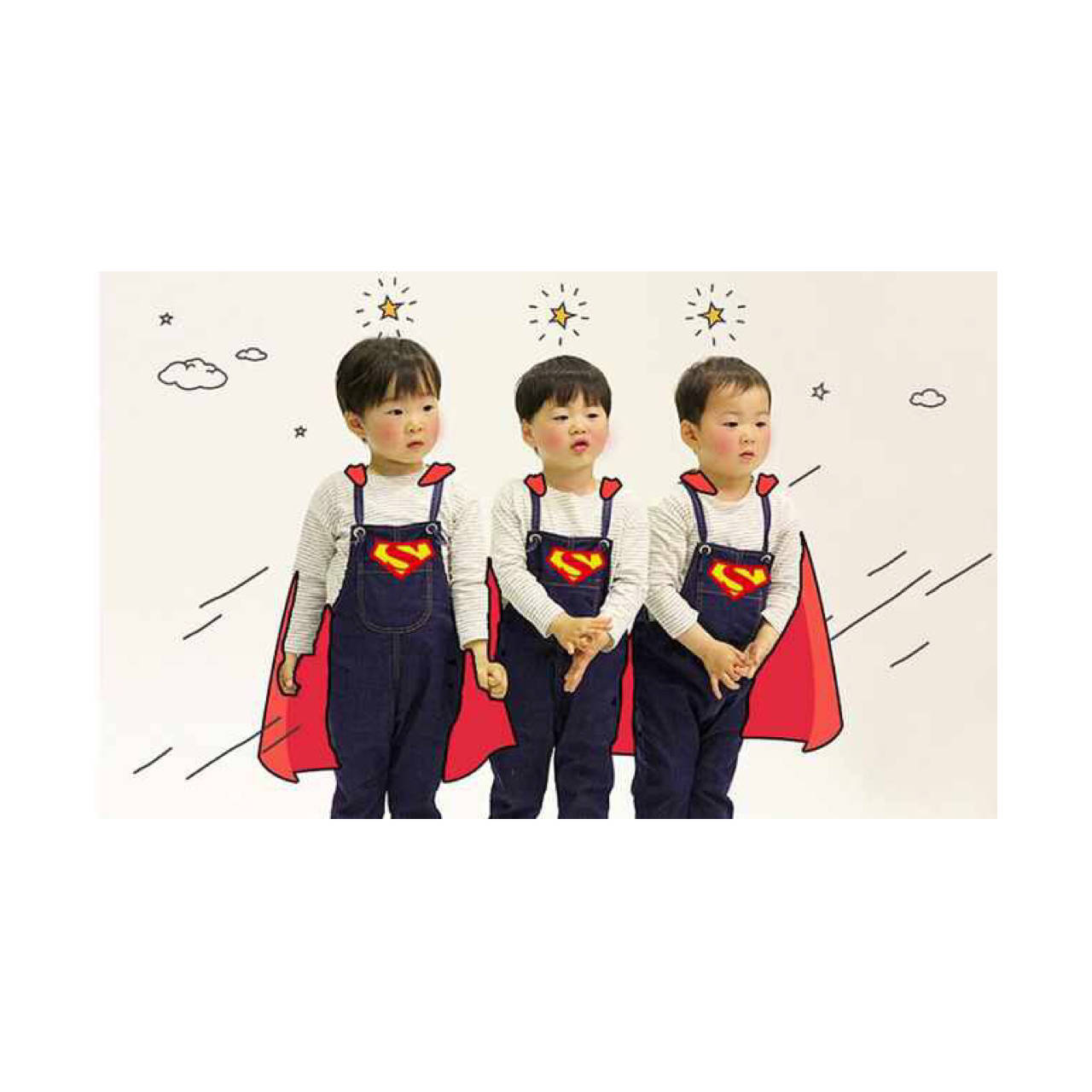 超人回来了之三胞胎