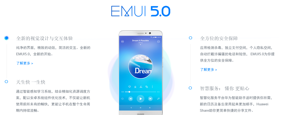 你的华为荣耀手机难道说都还没升級到EMUI5.0？佳酿系统软件探析