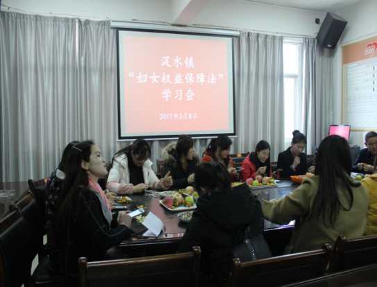 务川：浞水司法所利用“3.8”与妇女共同学习《妇女权益保障法》