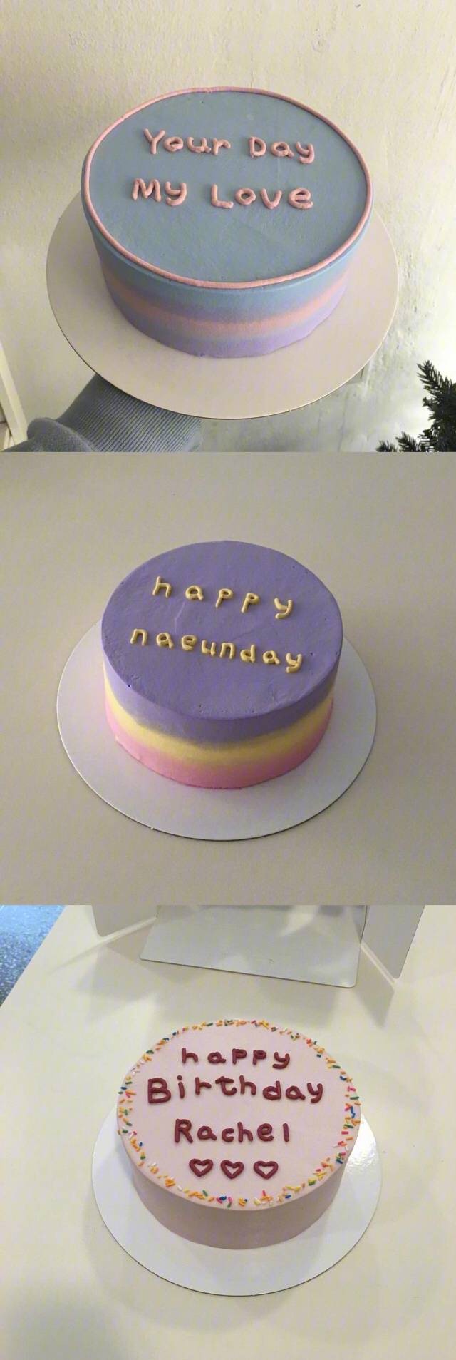 二十七款简约而不简单的生日蛋糕,上面的英文字母代表对你爱