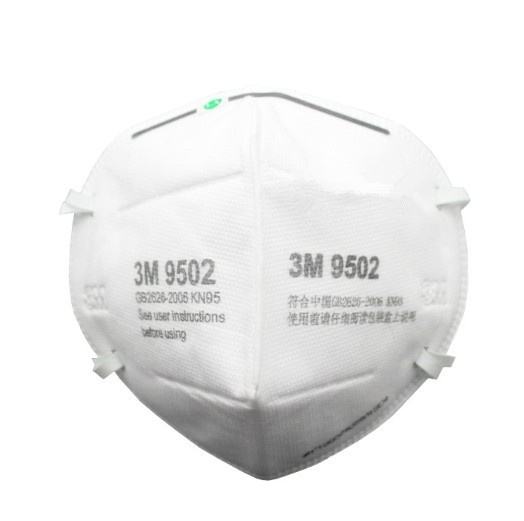 3M 9502 KN95可折叠防细颗粒物防护口罩的配戴方式