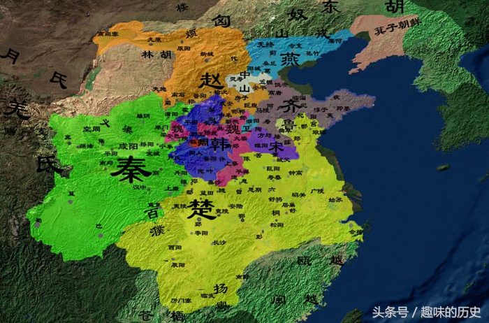 对应战国七雄的历史和地图,看看你属于七国中的哪一国?